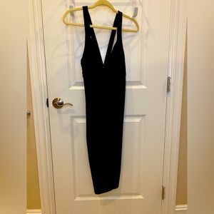 Express black velvet dress